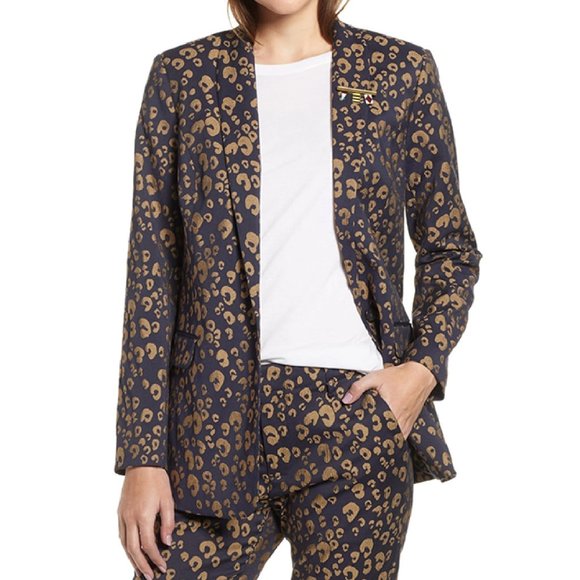 Stretch Jacquard Tailored Blazer - Picture 5 of 9